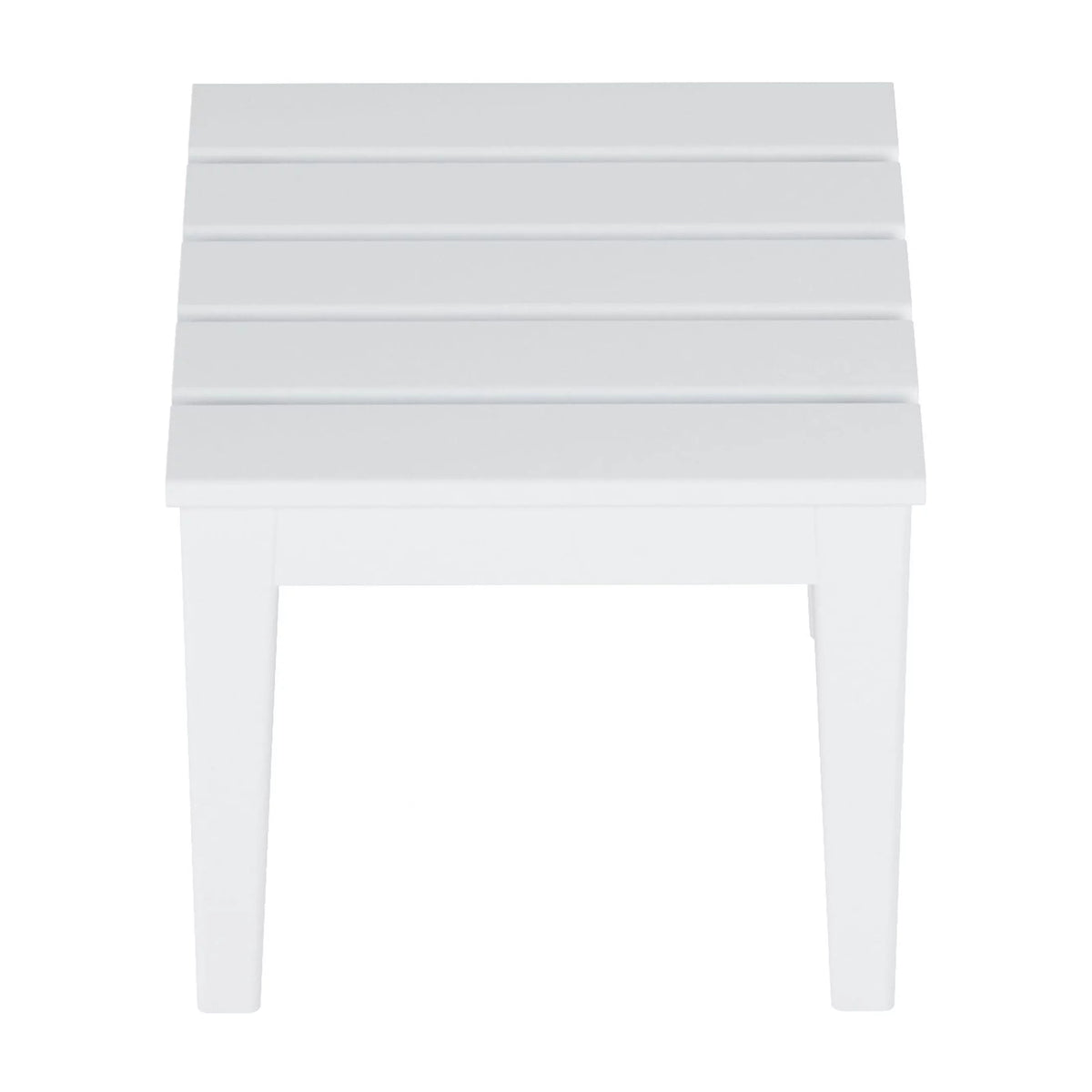 White 18 Inch All Weather Poly Lumber Outdoor Side Table P998601