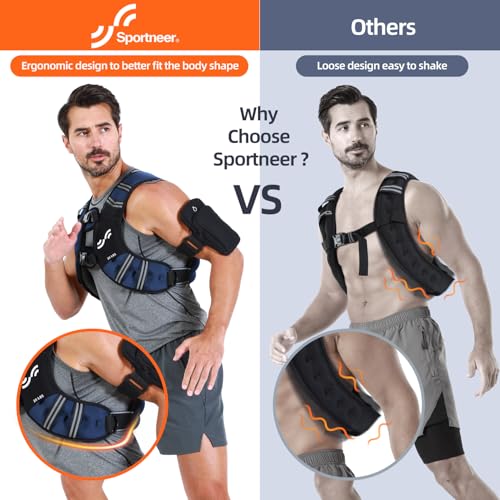 8lbs Weighted Vest with Reflective Stripe W66202