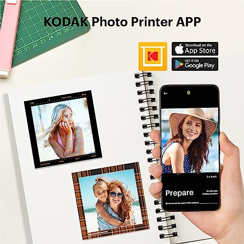 2-in-1 Instant Camera and Photo Printer 3x3 inches Yellow E591218