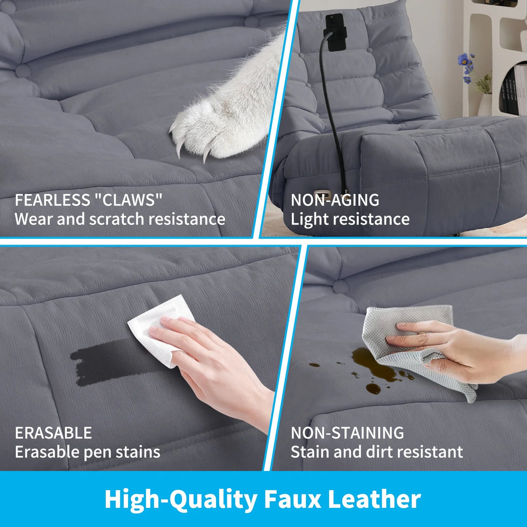 Oversized Swivel Recliner Chair with Voice Control U6585