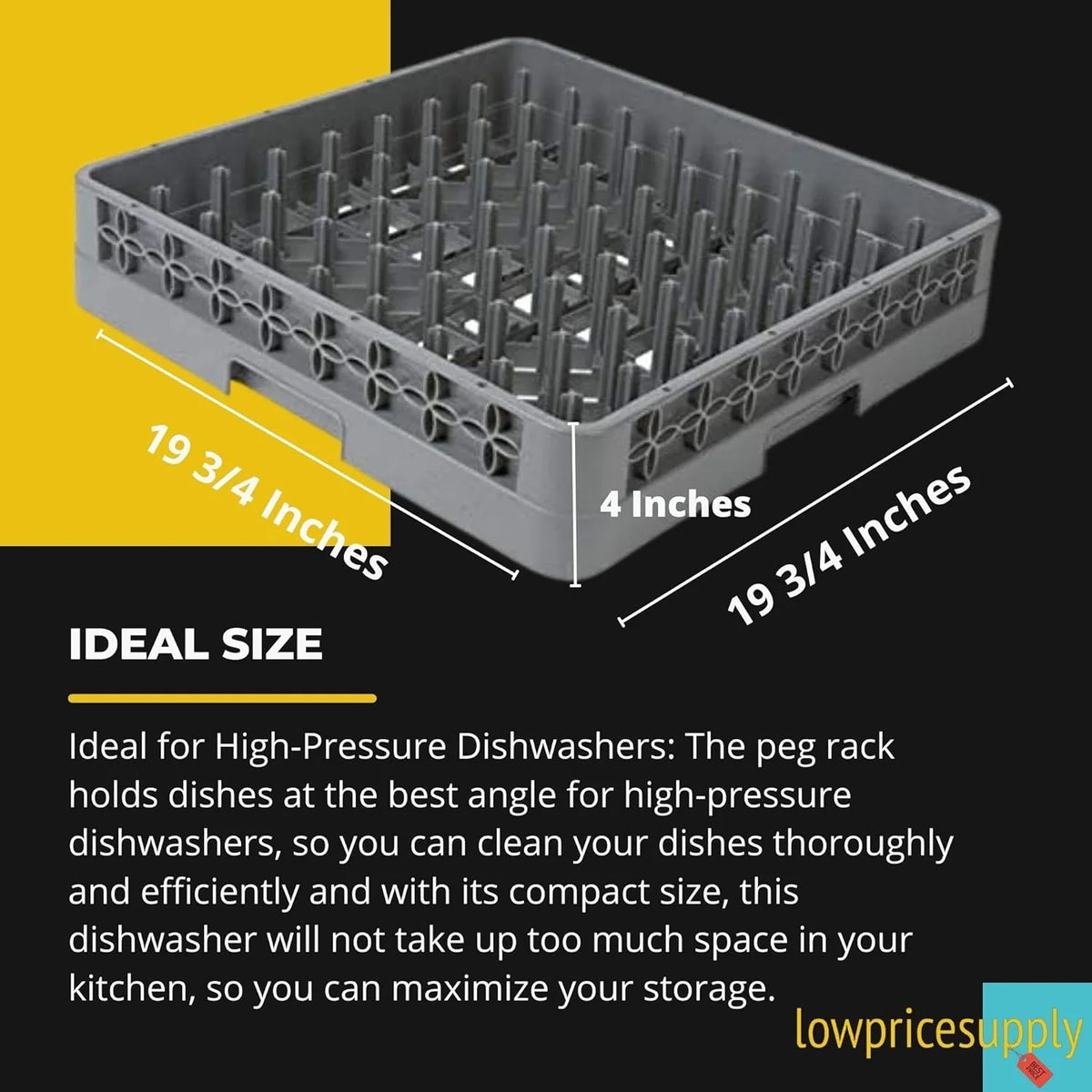 Commercial Dishwasher Cup Peg Tray Rack Set of 3 O564