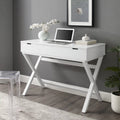White Lift Top Writing Desk Q365466
