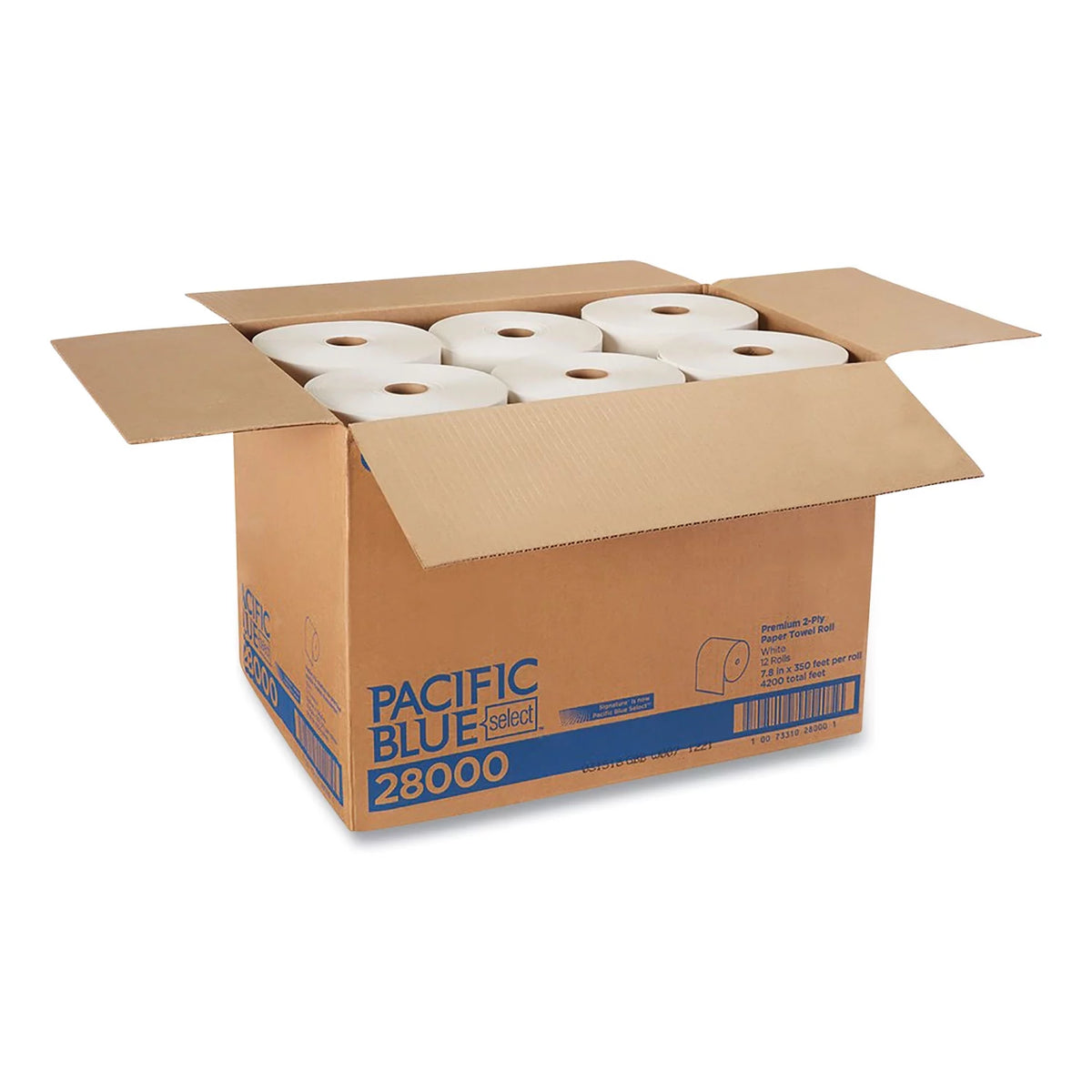 Blue Select 2-Ply Paper Towels, 12 Rolls B59880