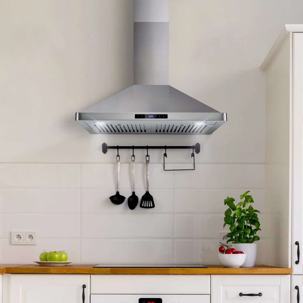 2 Piece Gas Range and Range Hood Kitchen Appliance Bundle B12316