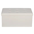 30'' Leather Storage Ottoman Bench M660314