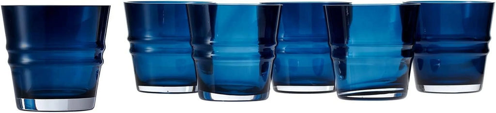 Navy Glass Set Of 6 J74918