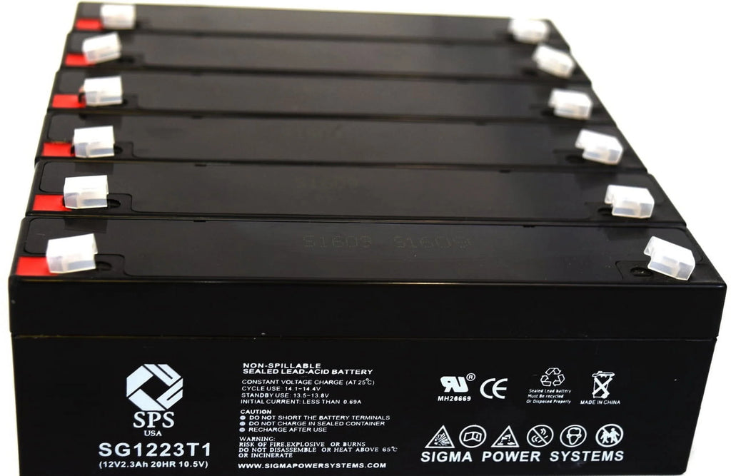 12V 2.3 Ah Replacement Battery 6 Pack K98171