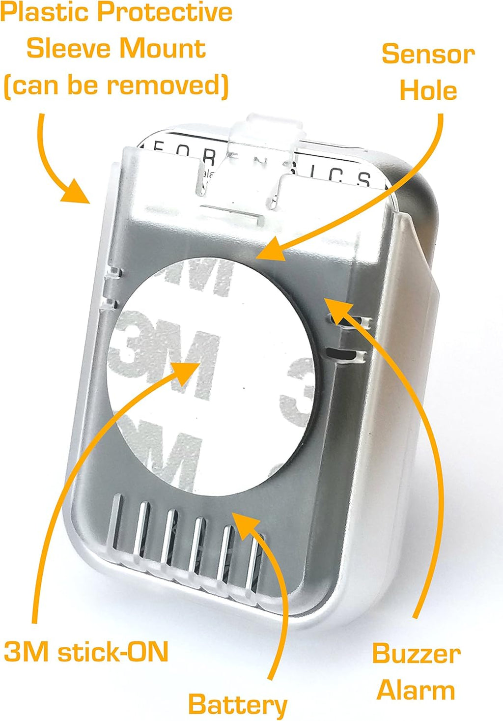 Carbon Monoxide CO Detector 9ppm Alarm Metal Body 2oz M3790