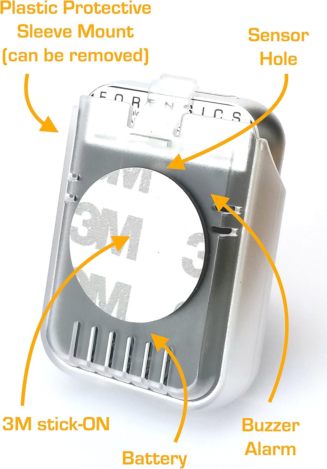 Carbon Monoxide CO Detector 9ppm Alarm Metal Body 2oz M3790