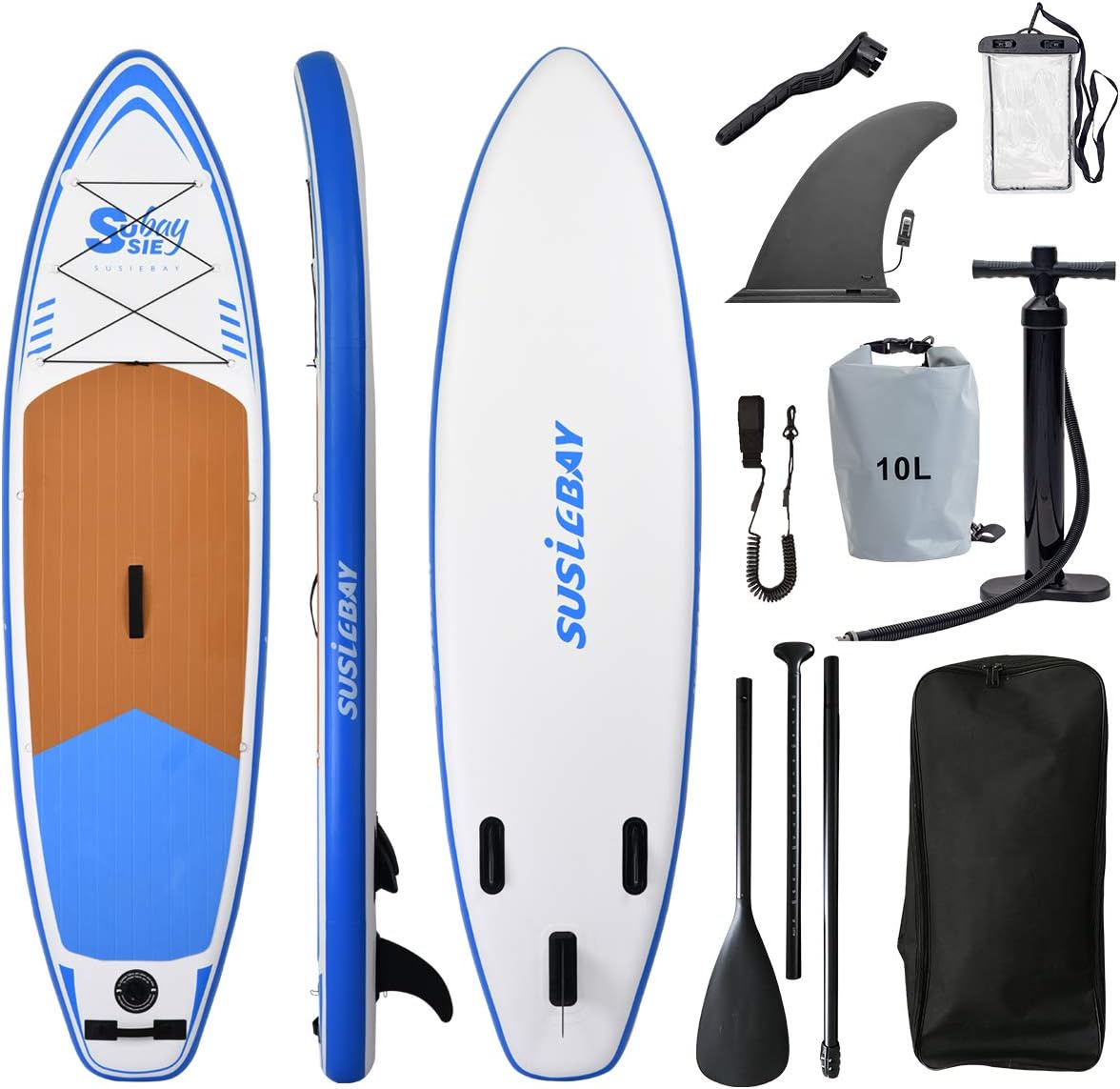 Inflatable Stand Up Paddle Board with Hand Pump and Waterproof Bag Q6581