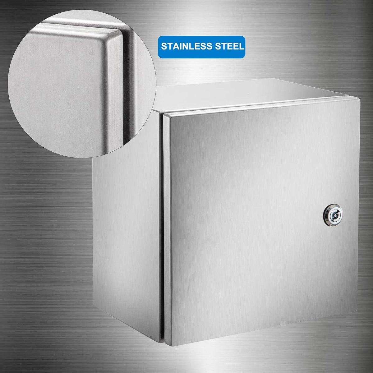12 x 12 x 8'' NEMA 4X Steel Electrical Enclosure J398626