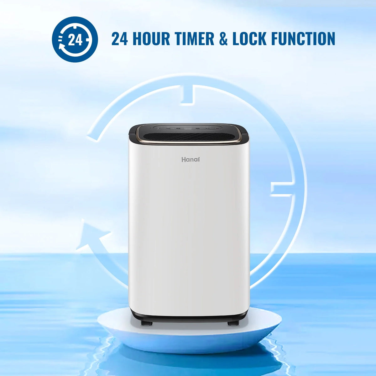 30 Pint Portable Dehumidifier with 3 Modes & Timer L213