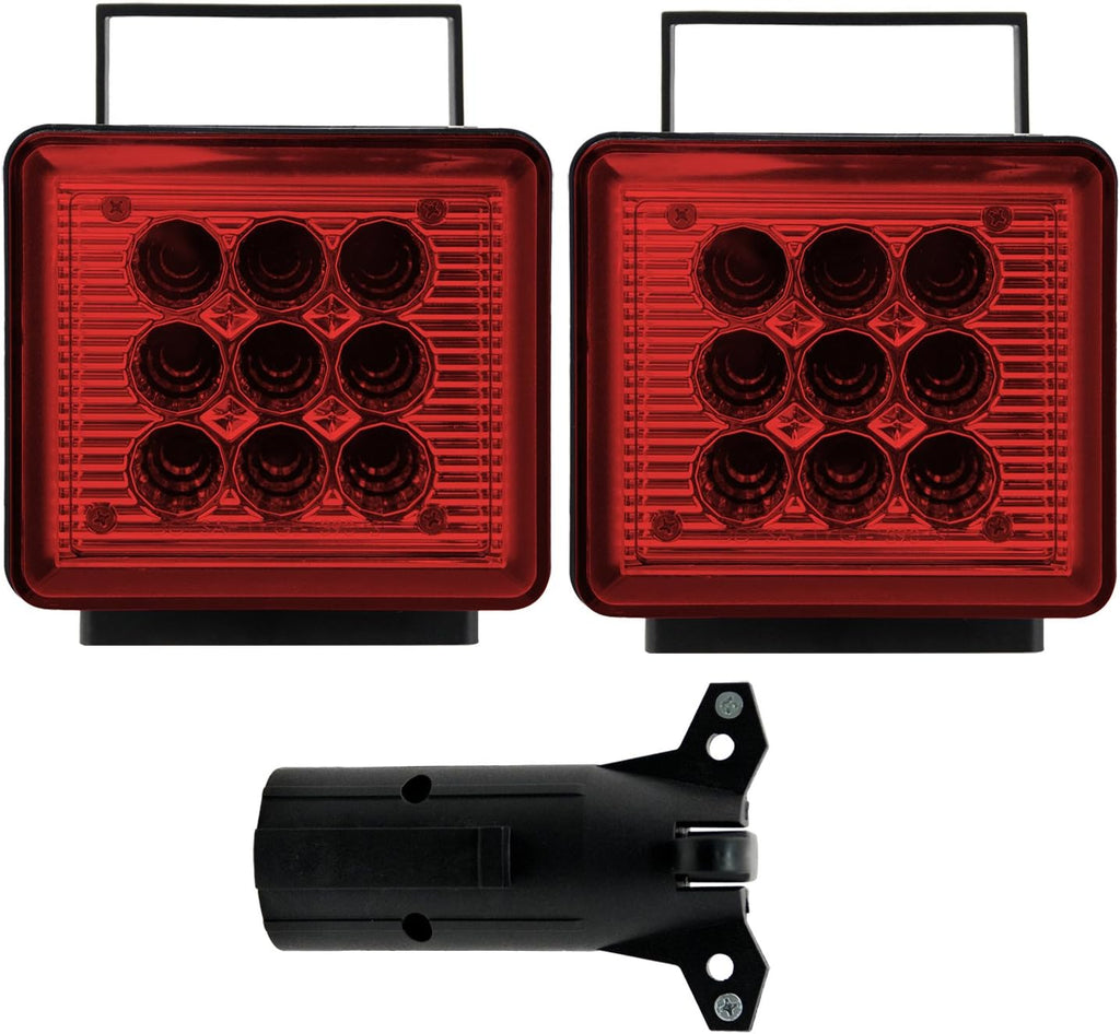 Wireless Trailer Red LED Light Kit with Magnetic Base I620496