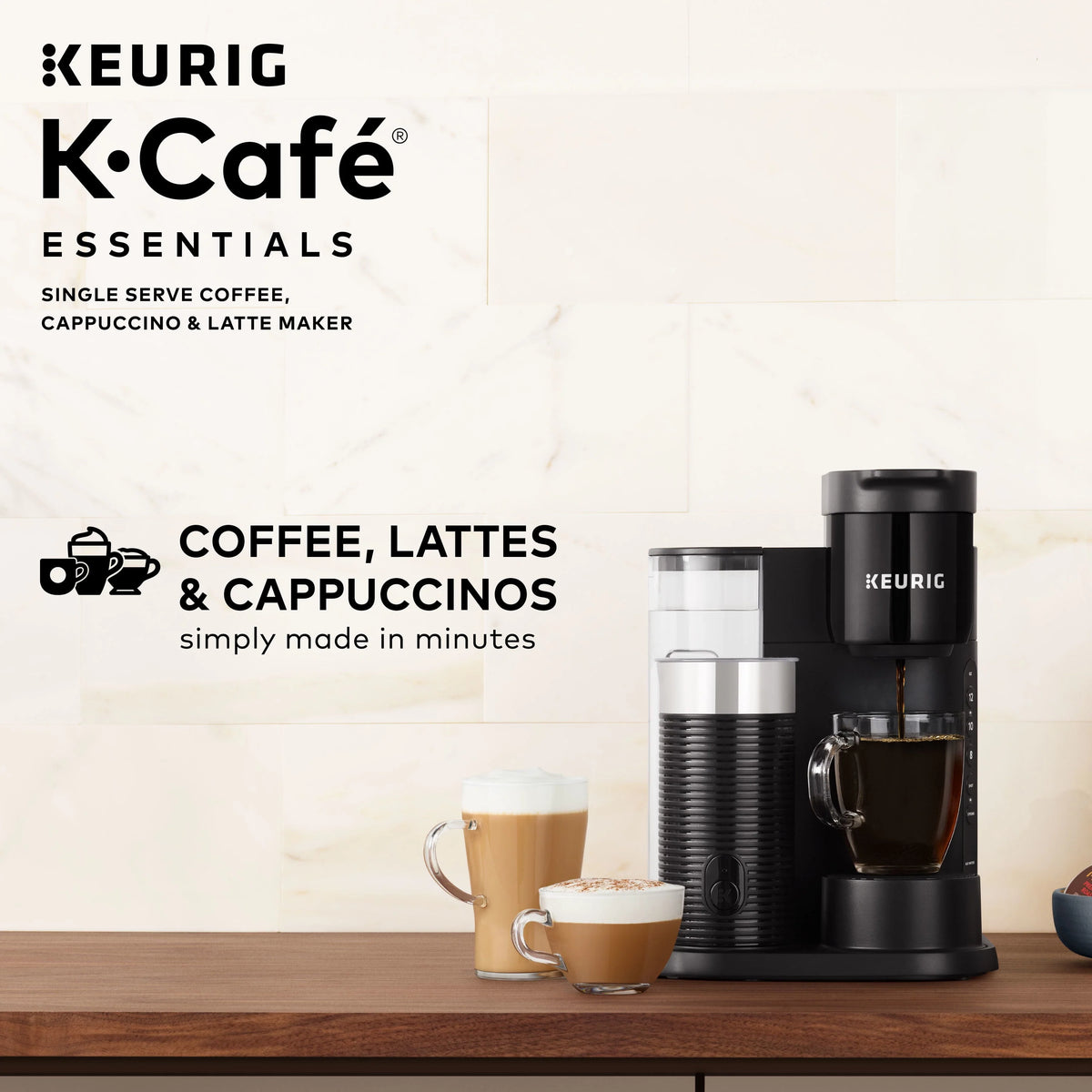 Single Serve K-Cup Pod Coffee Maker, Black W236194