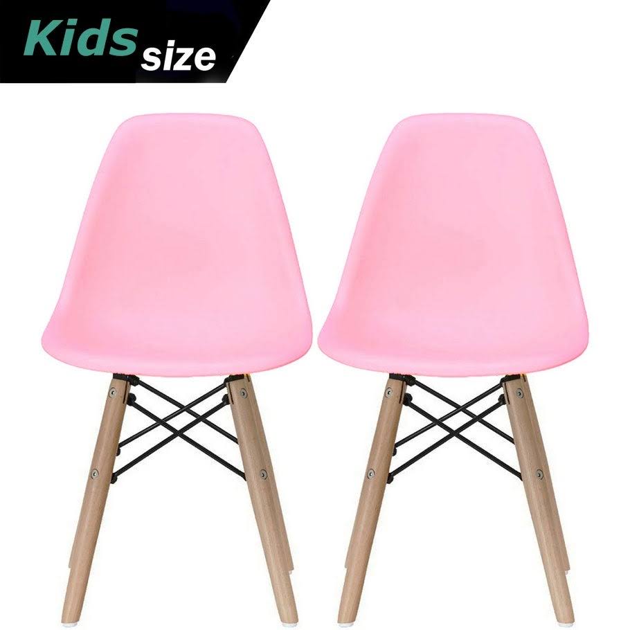 Set of 2 White Kids Chairs Q18784