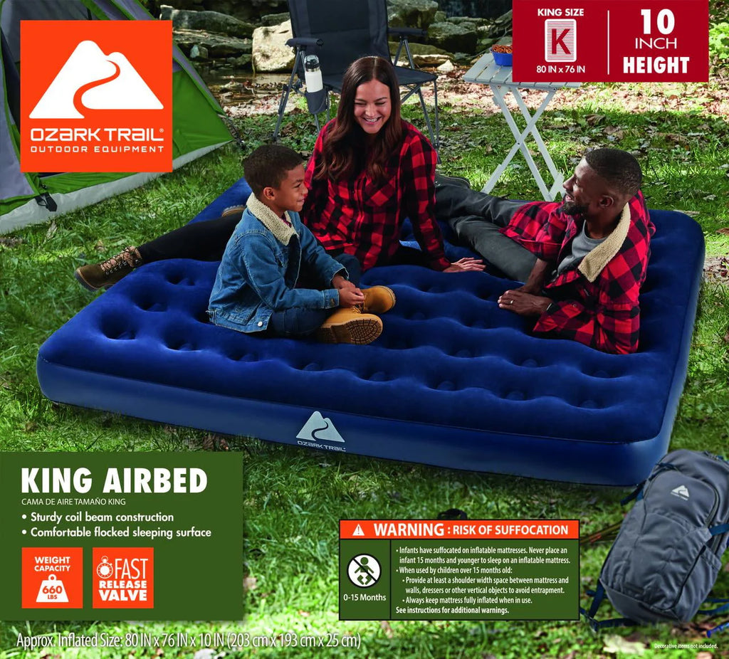 Air Mattress Queen 10 with Antimicrobial Coating G53796