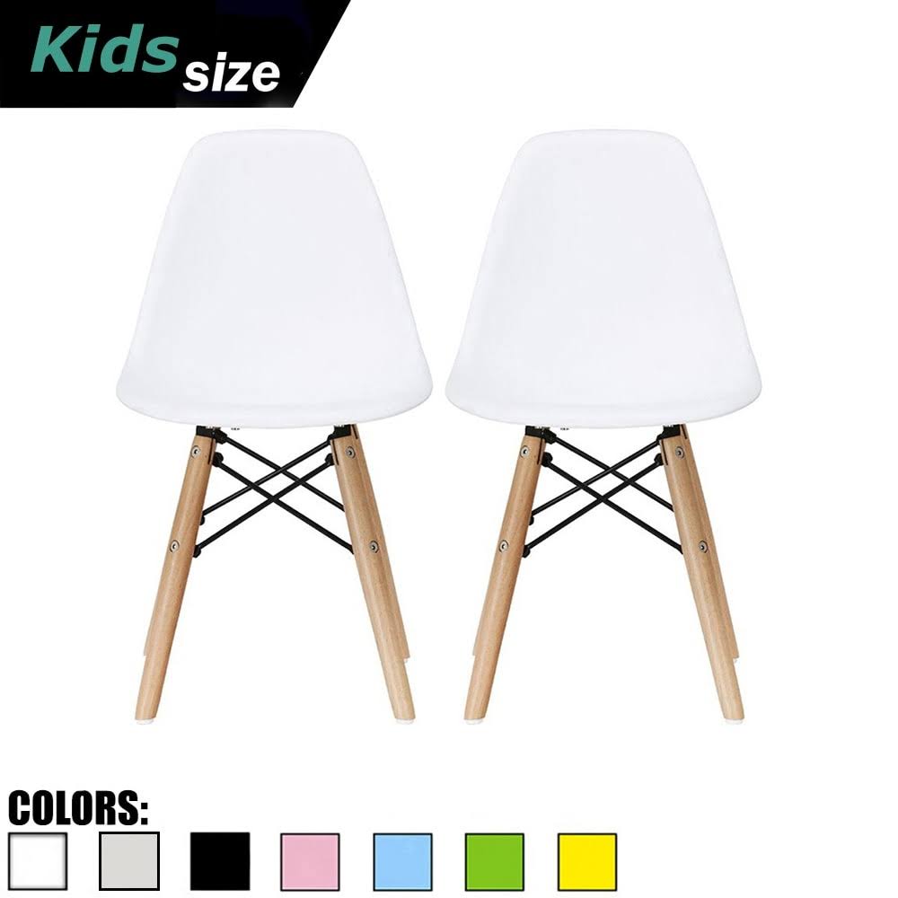 Set of 2 White Kids Chairs Q18784