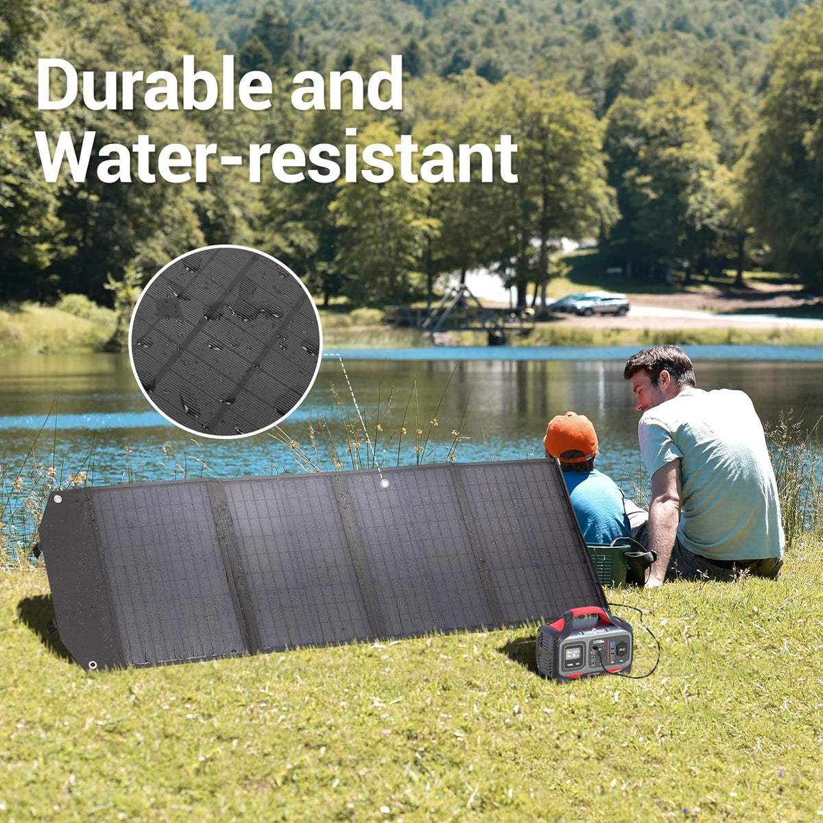 300W Portable Power Station with 100W Solar Panel H3133
