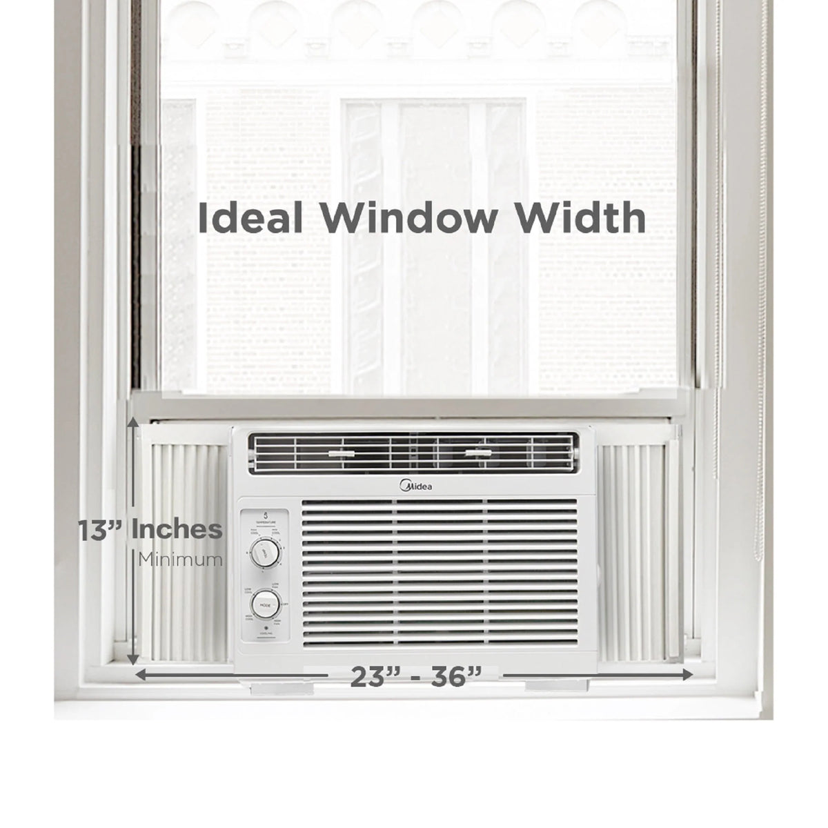 5,000 BTU 150 Sq Ft White Window Air Conditioner S221436