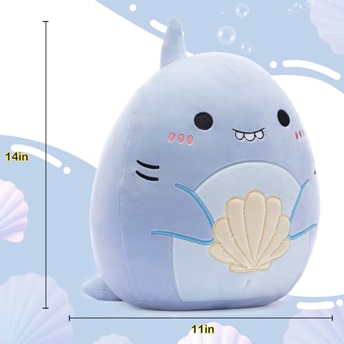 Large Shark Plush Pillow Stuffed Animal Toy 14" M2186