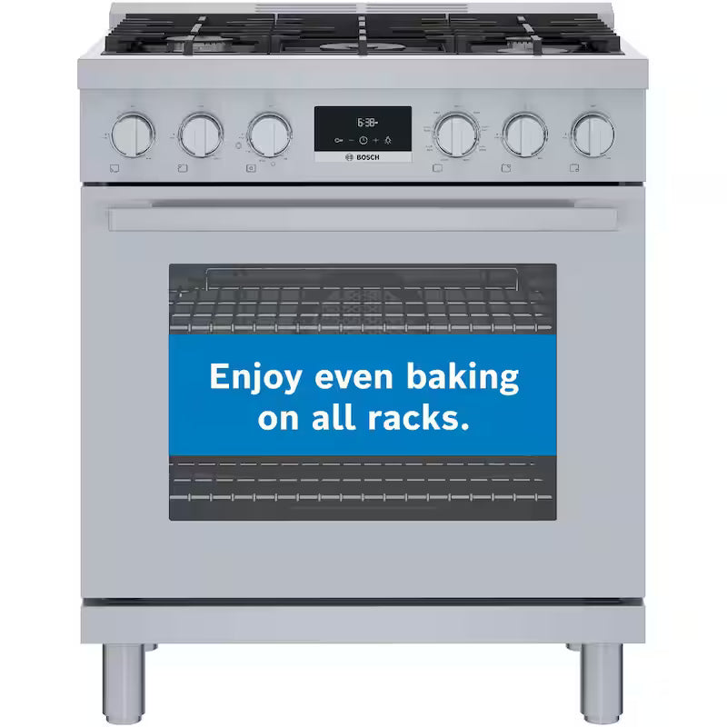 30 in. Dual Fuel Range with 5-Burners in Stainless Steel F1832