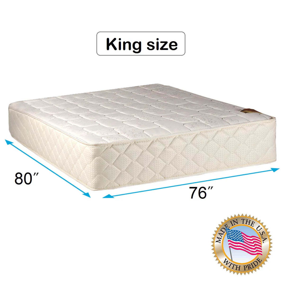 King Medium Firm Mattress with Cover Protector N871