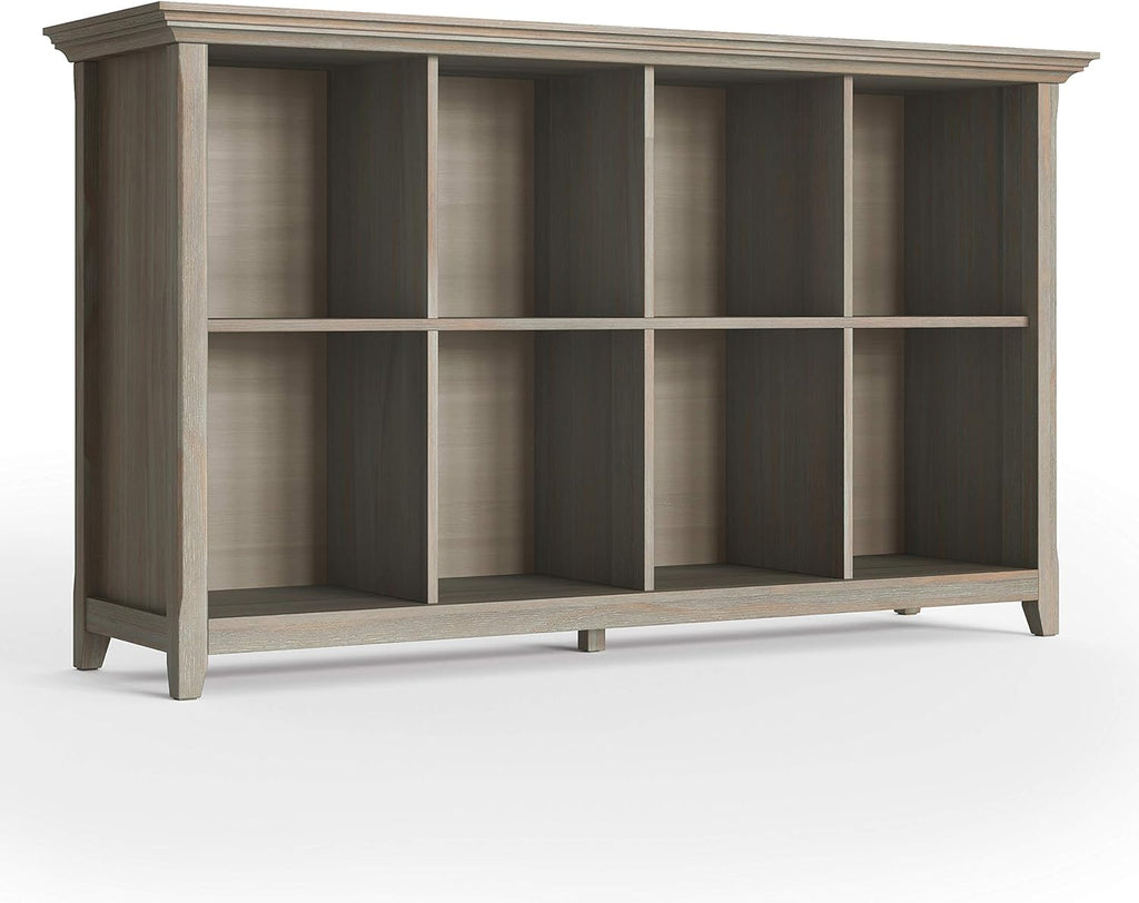 Hickory Brown 8 Cube Solid Wood Bookcase O281