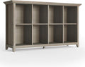 Hickory Brown 8 Cube Solid Wood Bookcase O281