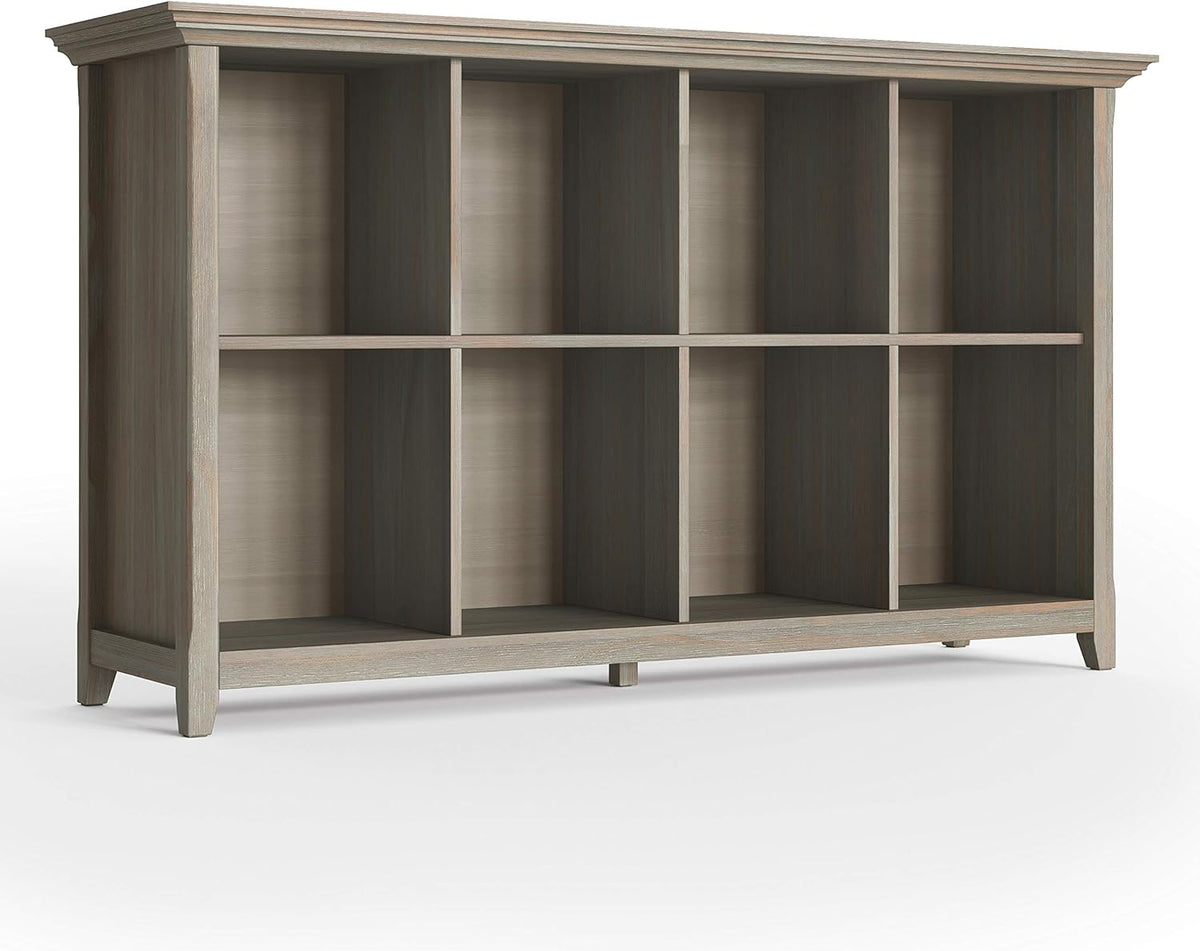 Hickory Brown 8 Cube Solid Wood Bookcase O281