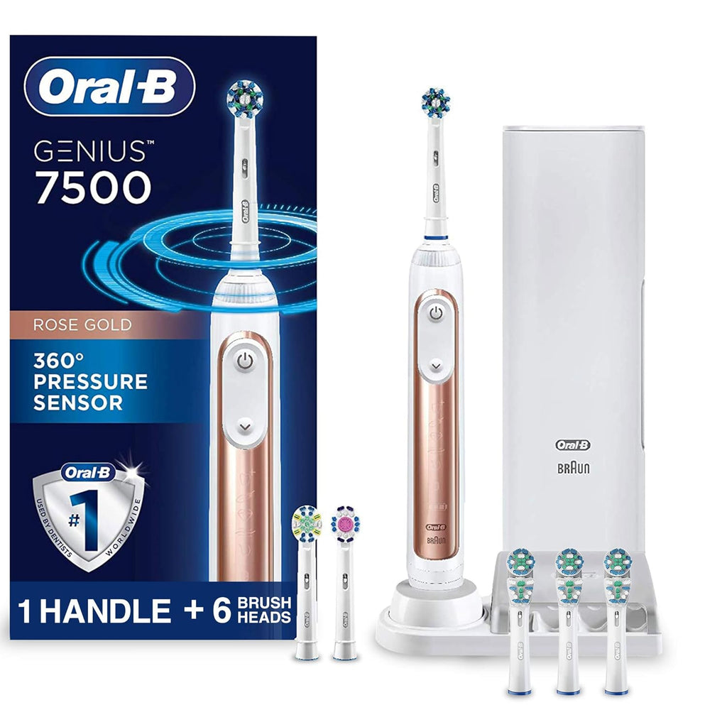 Electric Toothbrush with Replacement Brush Heads and Travel Case X9625