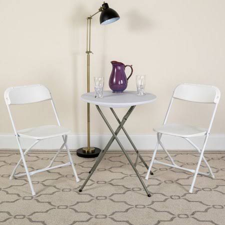 White Plastic 6 Pack Folding Chair G180613