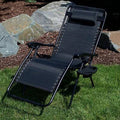 Oversized Reclining Zero Gravity Chair Black H38071