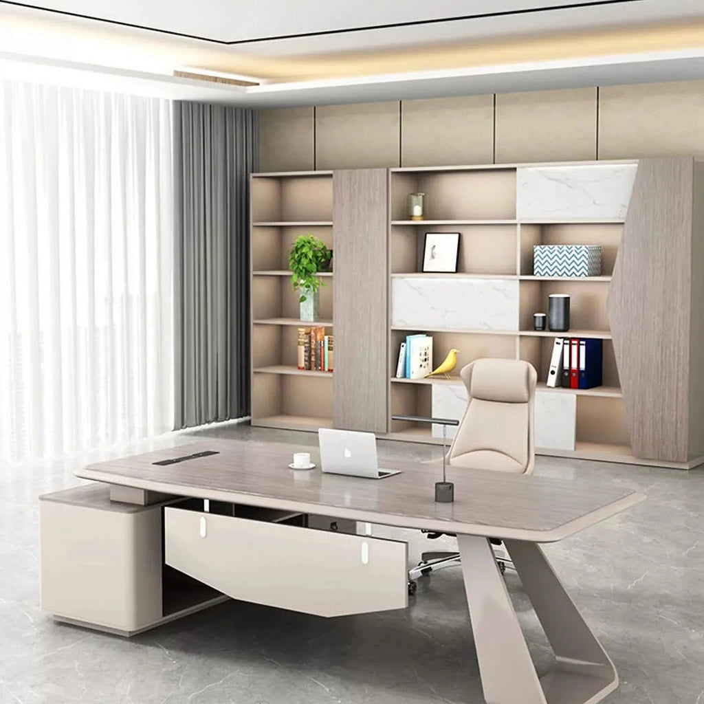 L Shaped Height Adjustable Computer Desk J330373