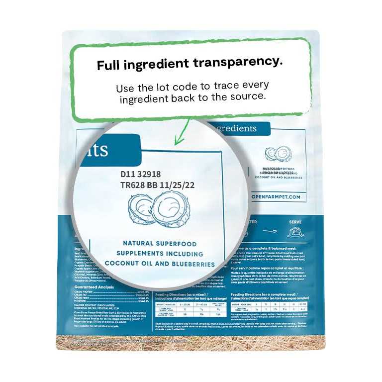 Freeze Dried Raw Dog Food E19627