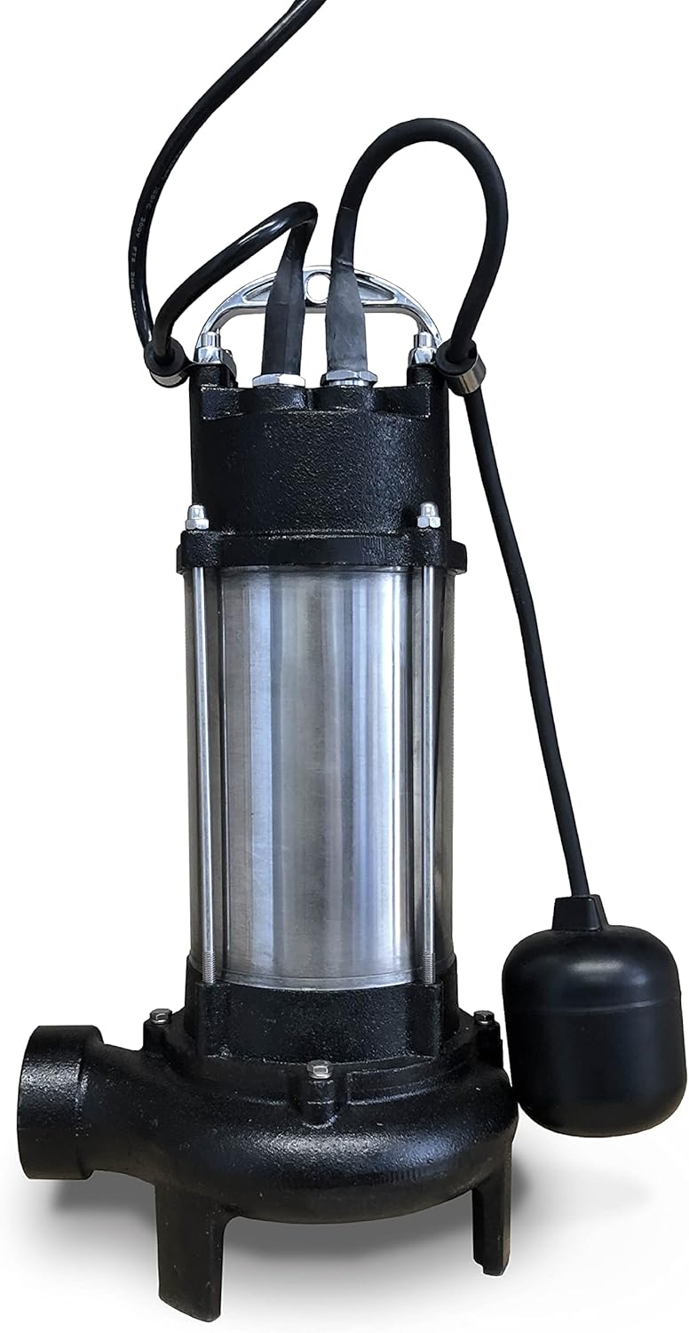 1HP 230Volt Stainless Steel Cast Iron Grinder Pump with Float Switch V81320