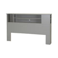 Gray Full/Queen Bookcase Headboard O808
