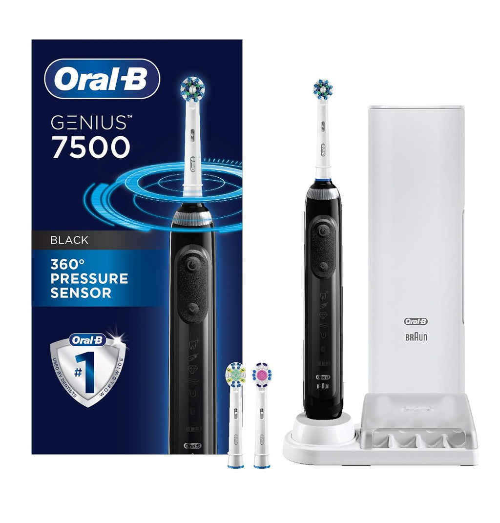 Electric Toothbrush with Replacement Brush Heads and Travel Case X9625