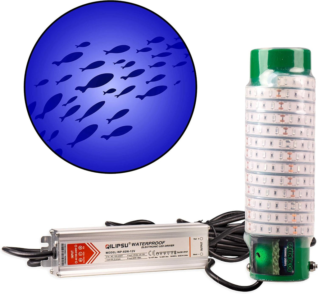 Blue Underwater Fishing Lights 7500 Lumen 30ft Cord LED L263