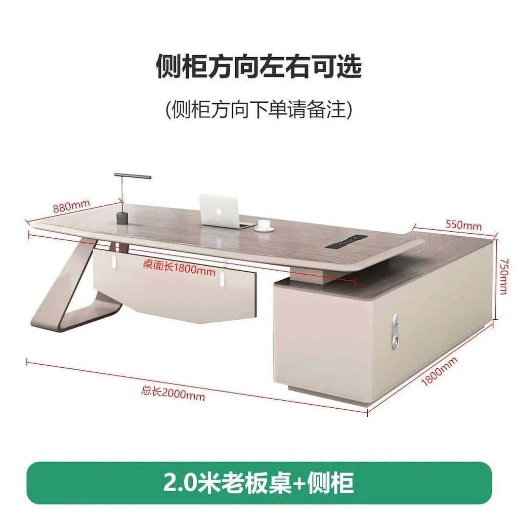 L Shaped Height Adjustable Computer Desk J330373