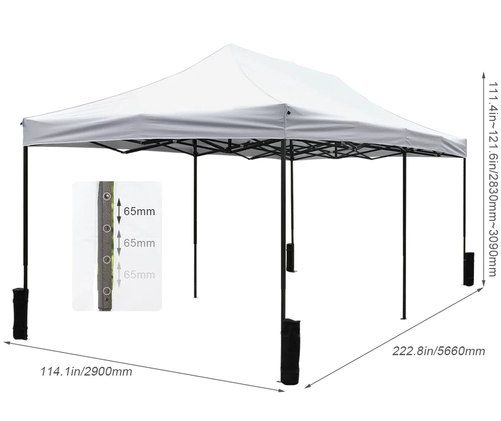 10x20 Pop Up Canopy Tent with Backpack Bag E3318