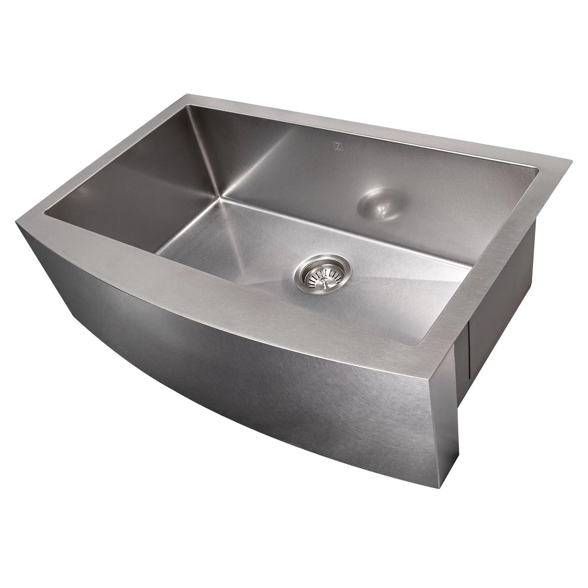 33 in. Farmhouse Apron Mount Single Bowl Stainless Steel Kitchen Sink with Bottom Grid G102581