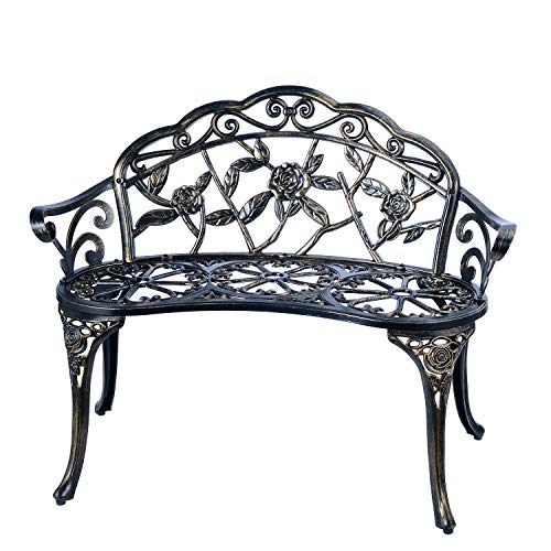 Cast Aluminum Patio Bench K5739