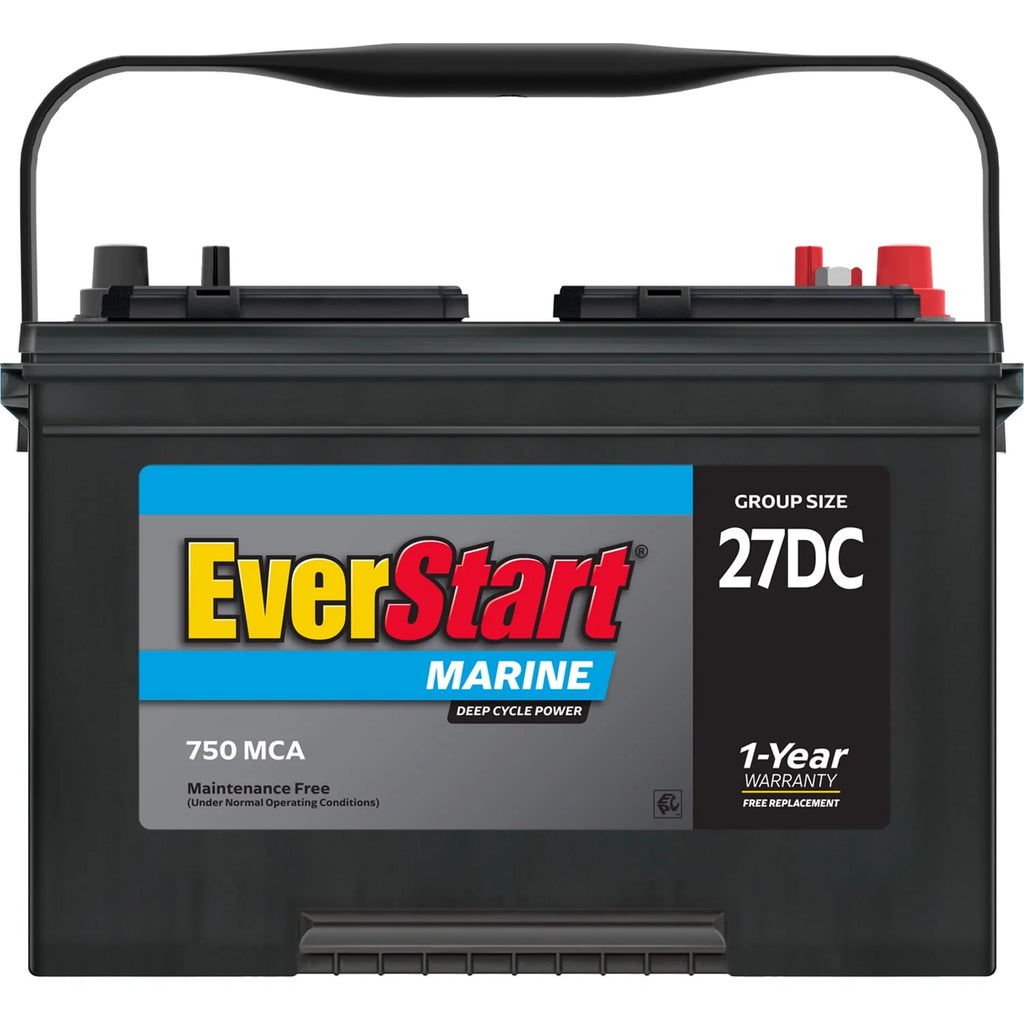 Lead Acid Marine & RV Deep Cycle Battery Group Size 27DC 12 Volt 740 MCA K344810
