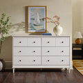 Walnut 6-Drawer Solid Wood Dresser S44958