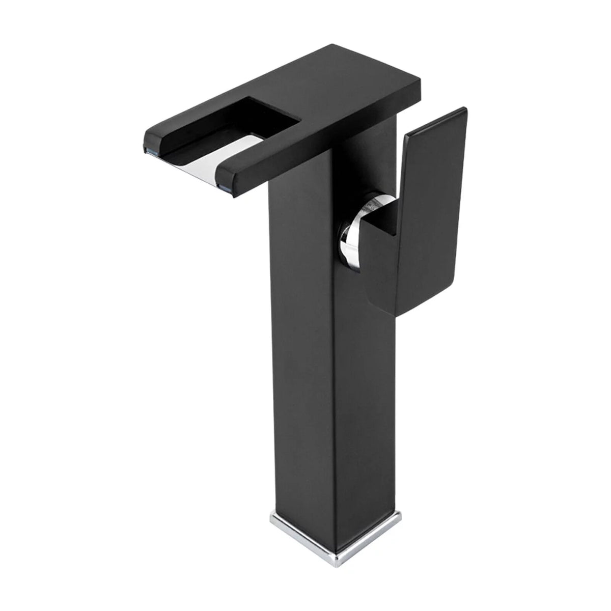 Waterfall Single-Handle Vessel Sink Faucet with LED Light O7598