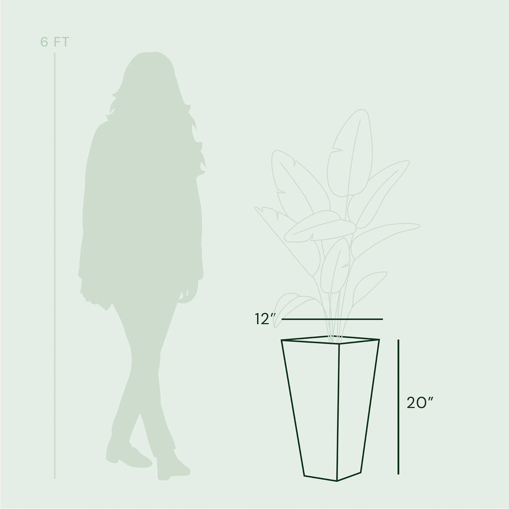 20-in Tall Tapered Square Planter L149736