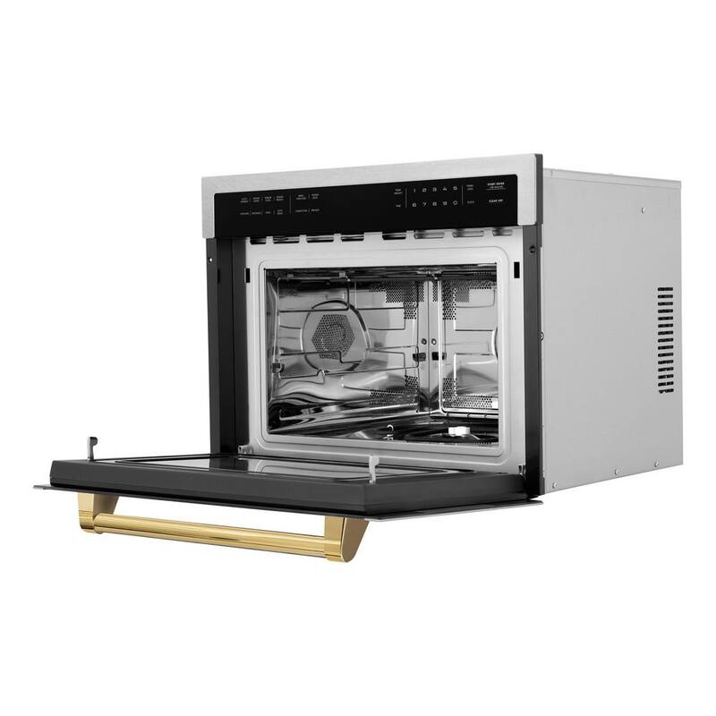 24 in. 1.6 cu. ft. Built-In Convection Microwave Oven Stainless with Gold O6624