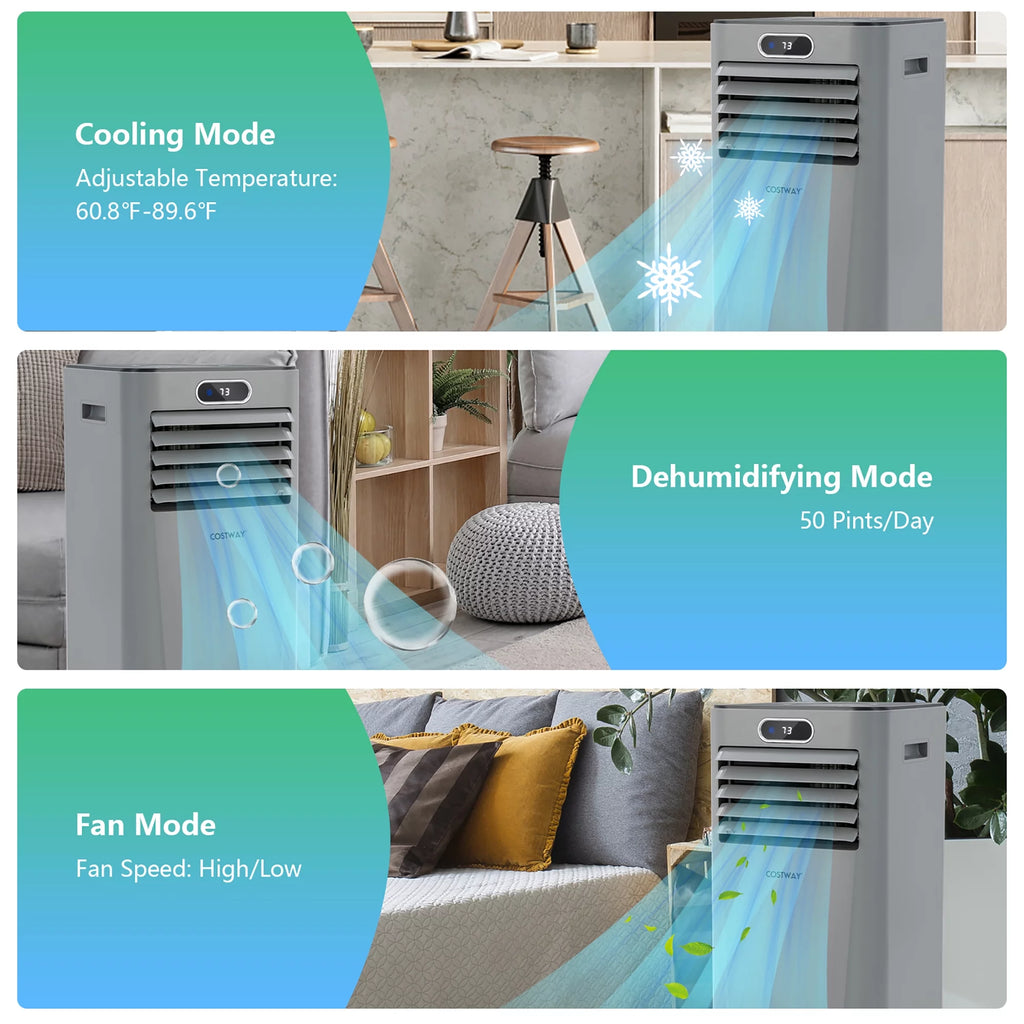 6000 BTU Portable Air Conditioner White Q10661