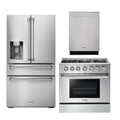 36 Gas Range, Refrigerator with Water and Ice Dispenser, Dishwasher M5392