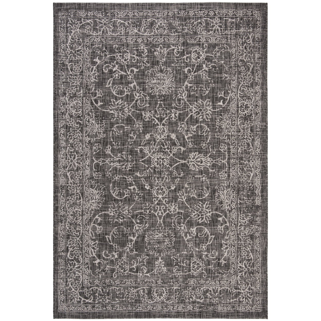 Black Ivory Round Indoor/Outdoor Area Rug N500009